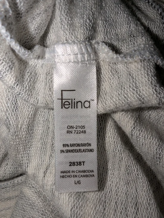NWT Felina Soft Taylor Boyfriend Lounge Wear Light Weight Sweater Size Large - Picture 6 of 9